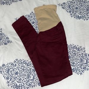 🌟HP🌟 Indigo Blue Burgundy Maternity Jeans